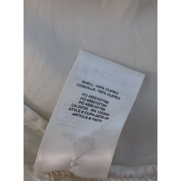 Wilfred Women's 2XS Ivory Avorio Leigh Blouse High Neck Shiny Backless Top $138 - Picture 9 of 10